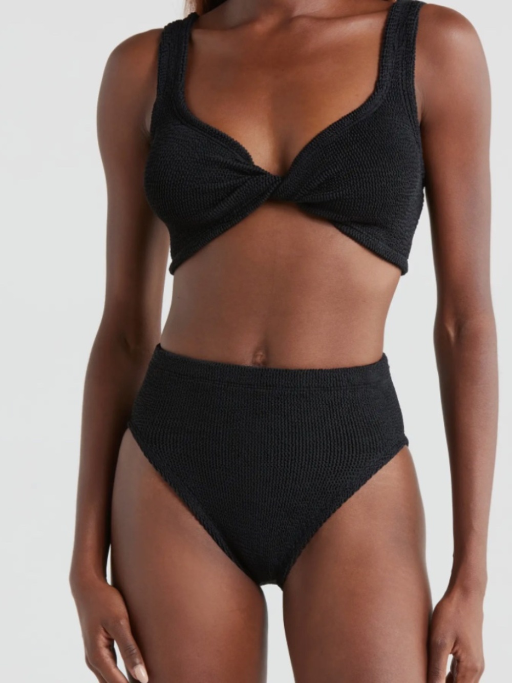 NWT Hunza G Jamie Twist Two-Piece Swimsuit
